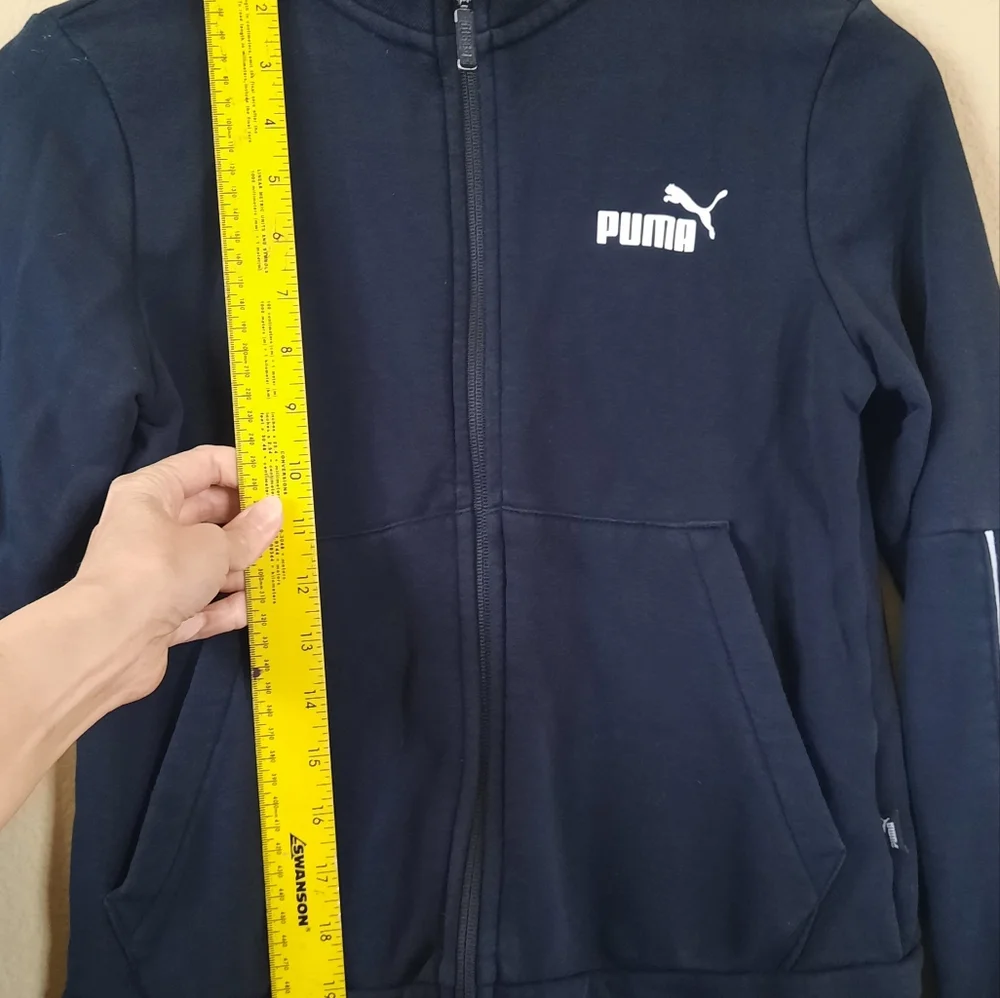 Puma Athletic Zip Sweater Black Athleisure